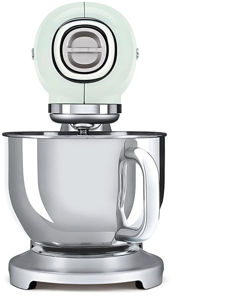 Kuchynský robot SMEG 50's Retro Style 4,8 l pastelovo zelený, s podstavcom z nehrdzavejúcej ocele ...