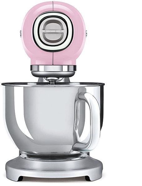 Kuchynský robot SMEG 50's Retro Style 4,8 l ružový, s podstavcom z nehrdzavejúcej ocele ...