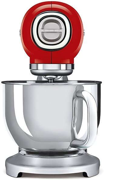 Kuchynský robot SMEG 50's Retro Style 4,8 l červený, s podstavcom z nehrdzavejúcej ocele ...