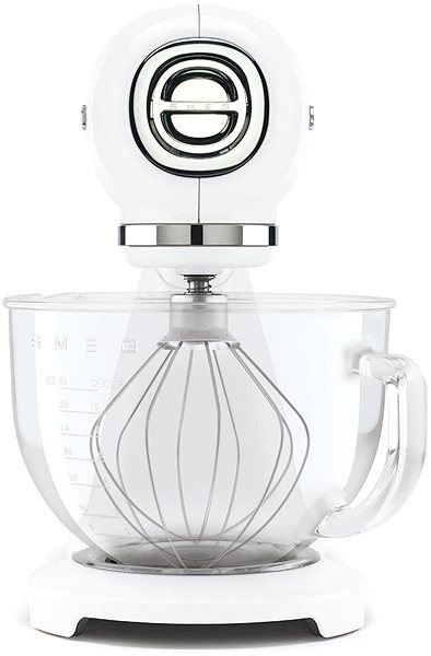 Küchenmaschine SMEG 50's Retro Style 4,8 l weiß, mit Glasschale ...