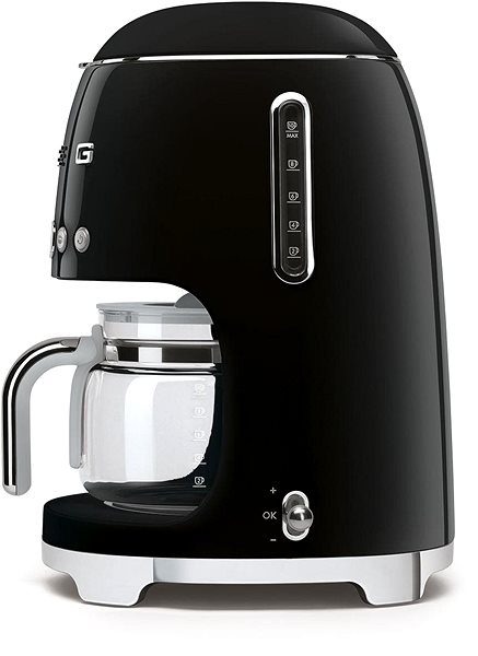 SMEG 50's Retro Style 1,4l 10 cup black .