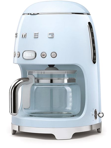 Prekvapkávací kávovar SMEG 50's Retro Style 1,4 l 10 cup pastelovo modrý ...