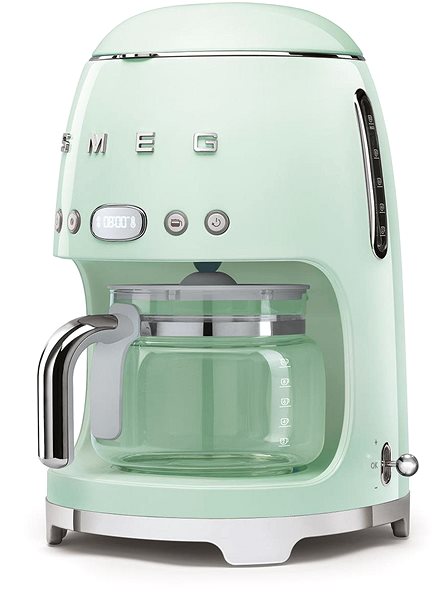 Prekvapkávací kávovar SMEG 50's Retro Style 1,4 l 10 cup pastelovo zelený ...