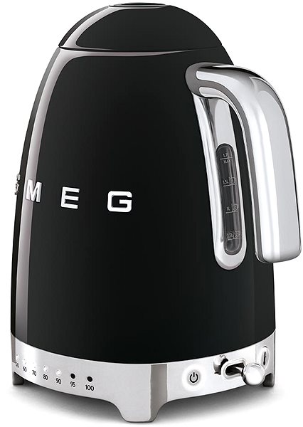 Rychlovarná konvice SMEG 50's Retro Style 1,7l LED indikátor černá ...