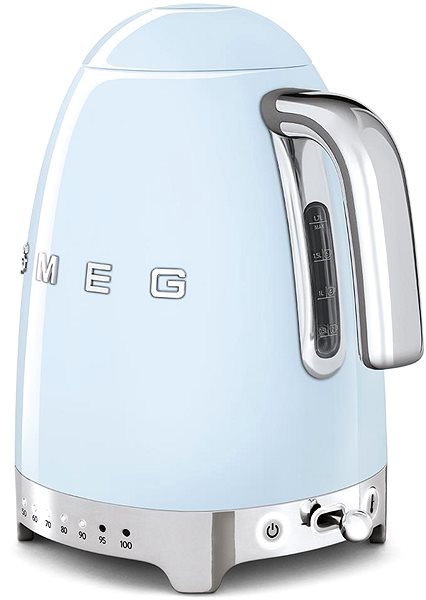 Wasserkocher SMEG 50's Retro Style 1,7l LED Anzeige pastellblau ...