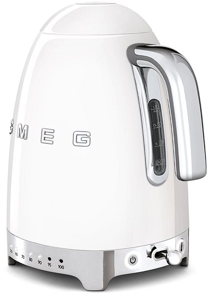 Wasserkocher SMEG 50's Retro Style 1,7l LED-Display weiß ...