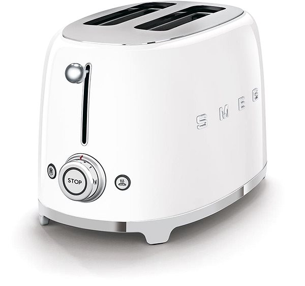 Toaster SMEG 50er Jahre Retro Style 2x2 weiß 950W ...