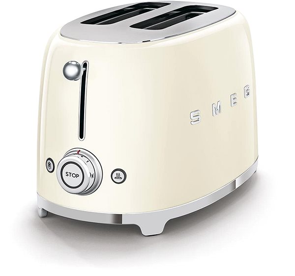 SMEG 50's Retro Style 2x2 cream toaster 950W .