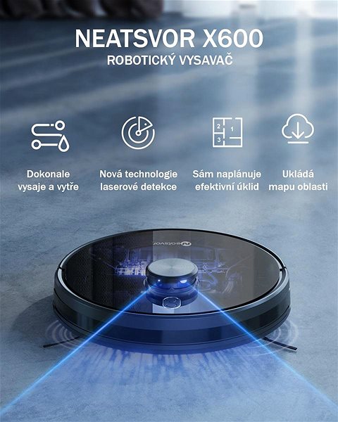 Robot Vacuum Neatsvor X600 Features/technology