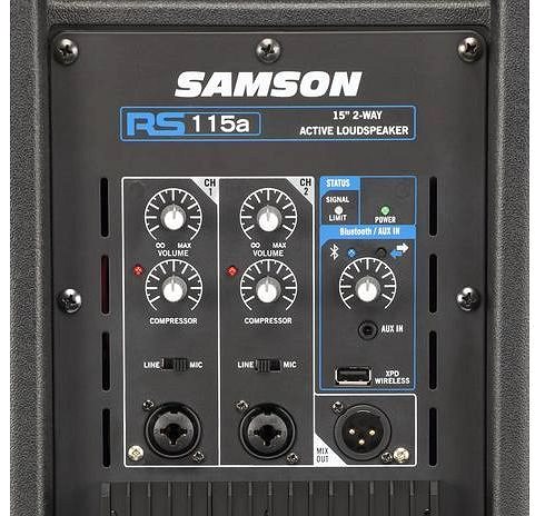 Speaker Samson RS115A Connectivity (ports)