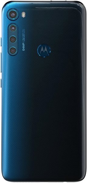 Handy Motorola One Fusion+ blau Rückseite