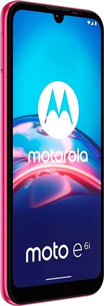 Handy Motorola Moto E6i - pink Seitlicher Anblick