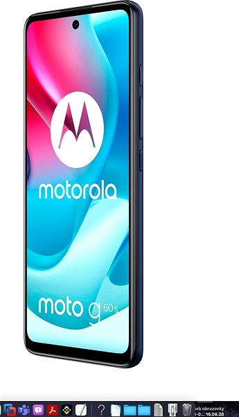 Mobile Phone Motorola Moto G60s Blue Lateral view