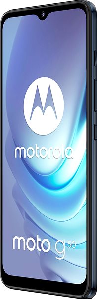 Handy Motorola Moto G50 5G grau Seitlicher Anblick