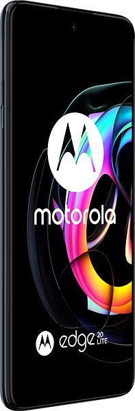 Handy Motorola EDGE 20 Lite 128GB Grau Seitlicher Anblick
