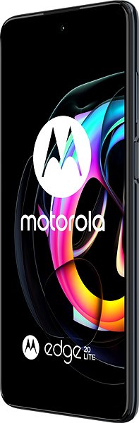 Handy Motorola EDGE 20 Lite 128GB Grau Seitlicher Anblick