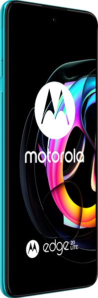 Handy Motorola EDGE 20 Lite 128 GB - grün Seitlicher Anblick