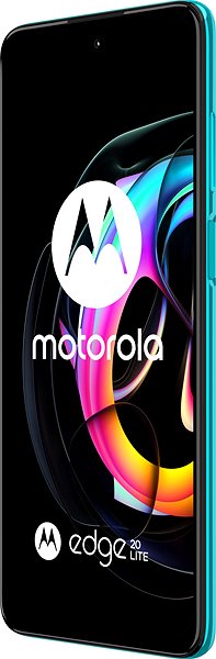 Handy Motorola EDGE 20 Lite 128 GB - grün Seitlicher Anblick