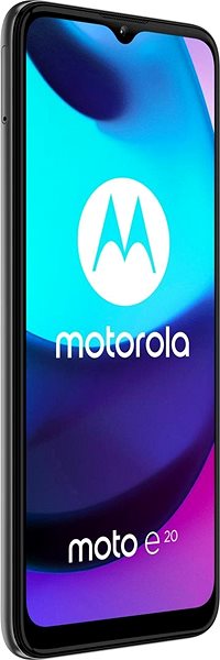 Mobilný telefón Motorola Moto E20 Bočný pohľad