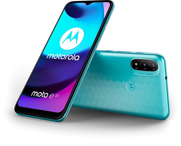 Mobile Phone Motorola Moto E20 Blue Lifestyle 2
