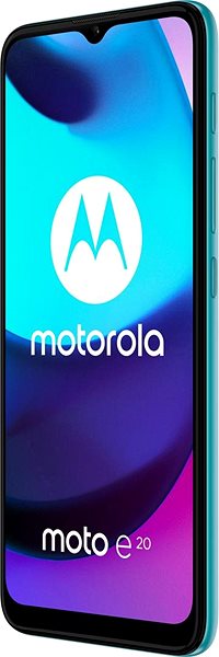 Mobile Phone Motorola Moto E20 Blue Lateral view