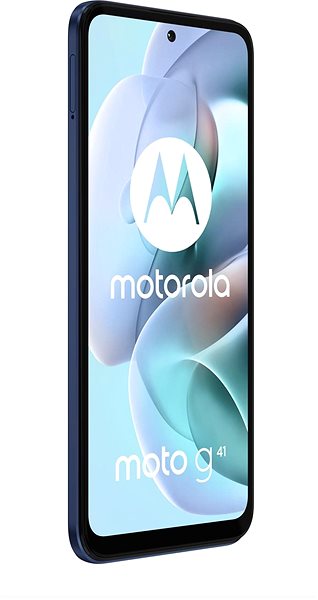 Handy Motorola Moto G41 - schwarz Seitlicher Anblick