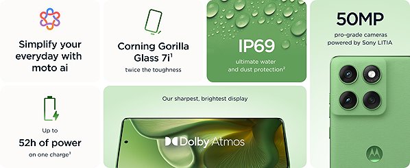 Handy Motorola Edge 60 Pro 8 GB / 256 GB Pantone Sparkling Grape (purple) ...