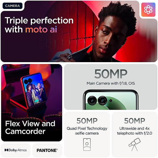 Mobile Phone Motorola Razr 60 Ultra 16GB/512GB Pantone Rio Red ...