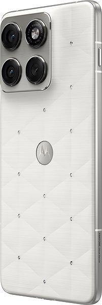 Handy Motorola EDGE 70 12 GB / 512 GB Pantone Cloud Dancer crystals by Swarovski ...