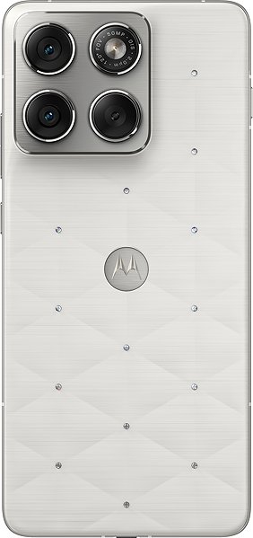 Handy Motorola EDGE 70 12 GB / 512 GB Pantone Cloud Dancer crystals by Swarovski ...