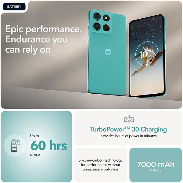 Mobile Phone Motorola Moto G57 Power 12GB/256GB Pantone Fluidity (blue) ...