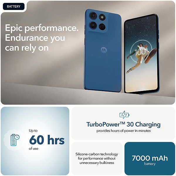 Mobile Phone Motorola Moto G57 Power 12GB/256GB Pantone Corsair (green) ...