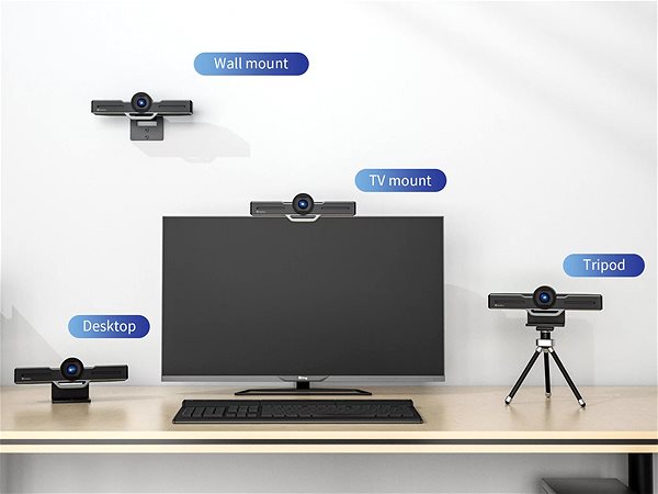 Webcam Sandberg ConfCam EPTZ 1080P HD Fernbedienung Lifestyle