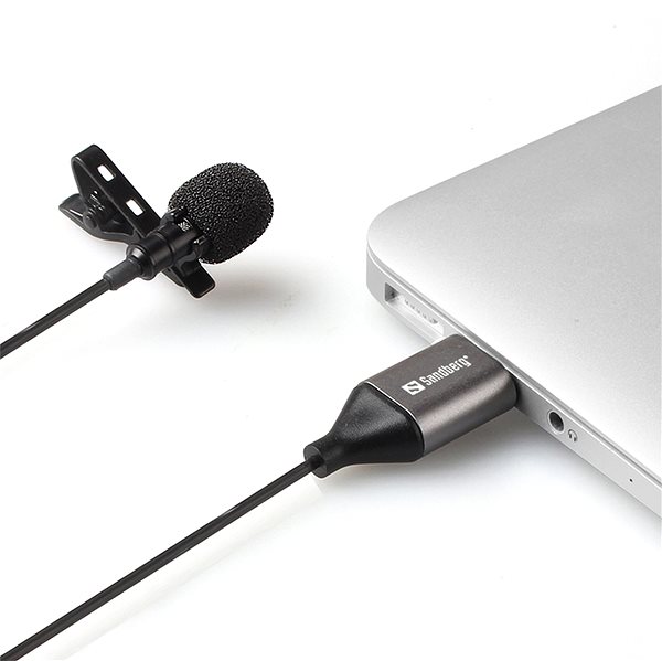 Microphone Sandberg Streamer USB Clip Lifestyle