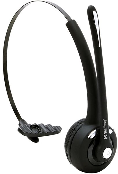 Wireless Headphones Sandberg PC Bluetooth Office Headset Mono, Black Lateral view