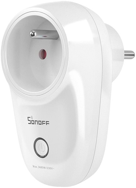 Smart-Steckdose Sonoff S26R2TPE(E) Wi-Fi Smart Plug Seitlicher Anblick