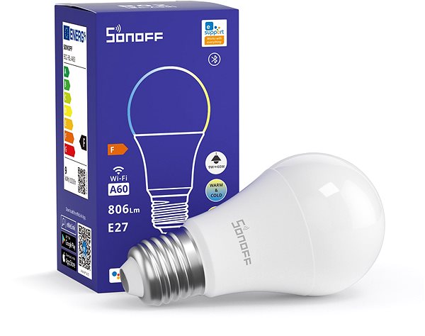 LED-Birne Sonoff B02-BL-A60 Wi-Fi Smart LED Bulb ...