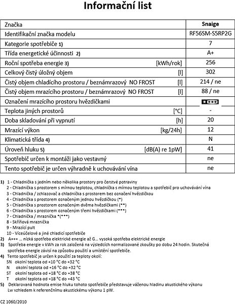 Refrigerator SNAIGE RF56SM-S5RP2G ...
