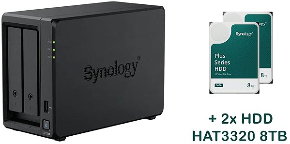 NAS Synology DS725+ 2 × HAT3320-8T (16 TB) ...