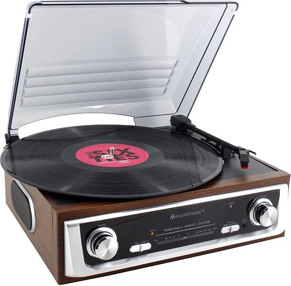 Turntable Soundmaster PL196H Lateral view