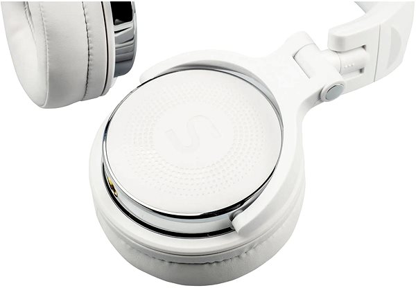 Soundeus Fidelity 30 white headphones .
