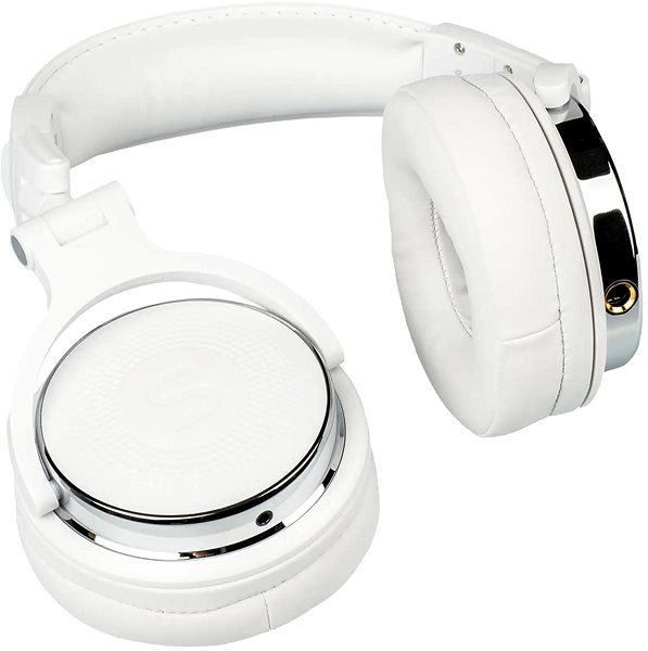 Soundeus Fidelity 30 white headphones .