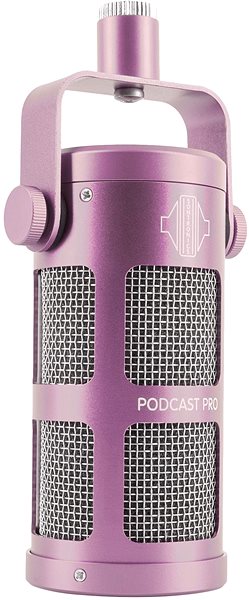 Mikrofón SONTRONICS Podcast PRO Purple Bočný pohľad