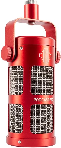 Microphone SONTRONICS Podcast PRO Red Lateral view
