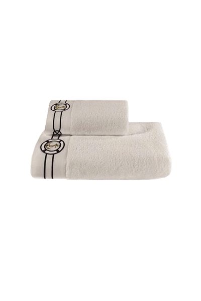 Osuška Soft Cotton – Darčeková súprava uterák a osuška Marine Man, 2 ks, biela ...