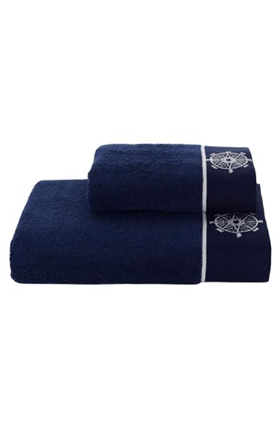 Osuška Soft Cotton – Darčeková súprava uterák a osuška Marine Lady, 2 ks, tmavo modrá ...