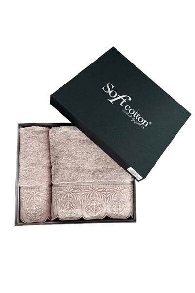 Osuška Soft Cotton – Darčeková súprava uterák a osuška Queen, 2 ks, fialová-lila ...