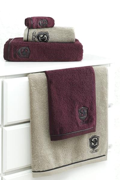 Osuška Soft Cotton – Darčekové balenie uterákov a osušky Luxury, 3 ks, béžová ...