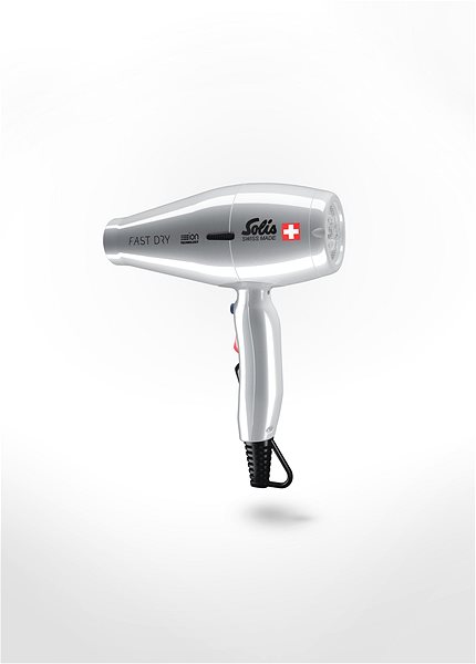 Hair Dryer Solis Fast Dry, Silver Lateral view