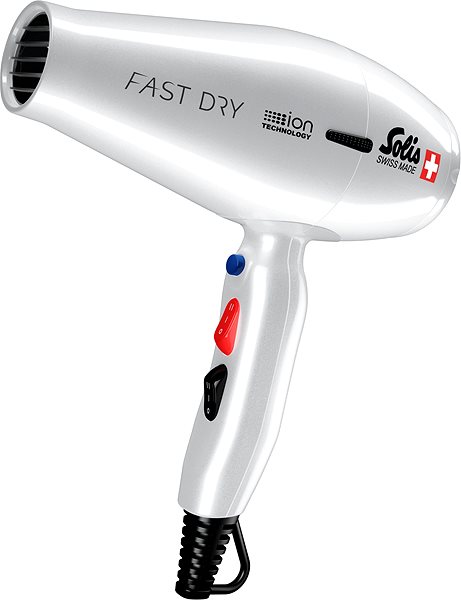 Hair Dryer Solis Fast Dry, Silver Lateral view